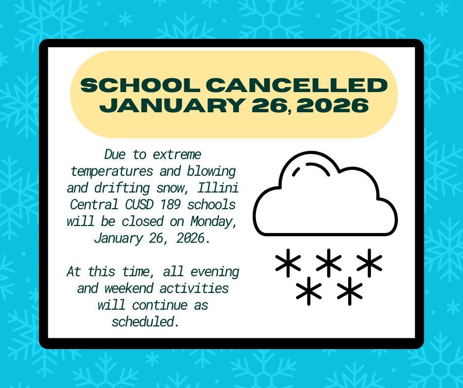 School Closed 1/26/26