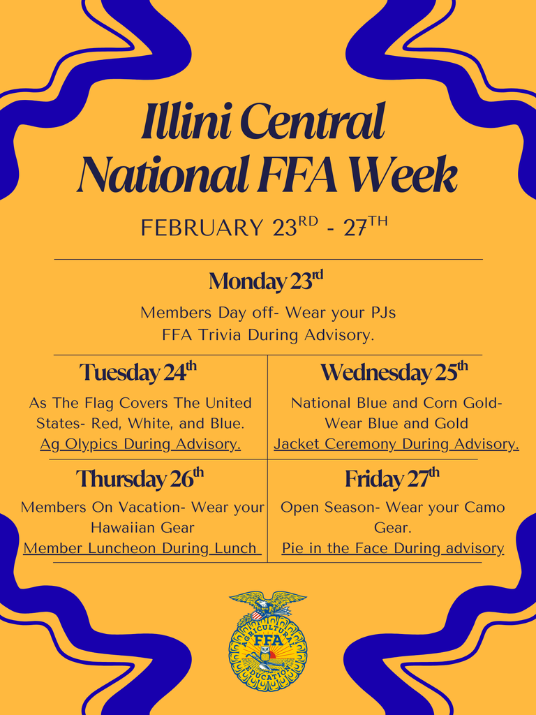 2026 Illini Central National FFA Week