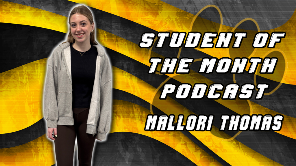 February Student of the Month Mallori Thomas Joins The Class V's Cougar Connection Podcast