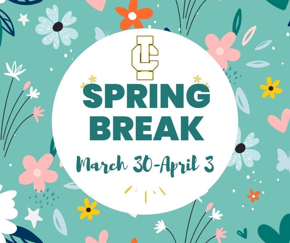 Spring Break March 30-April 3
