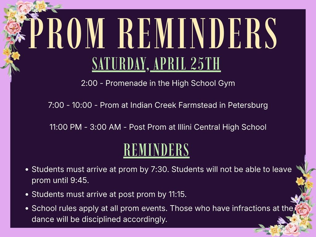 Prom Reminders