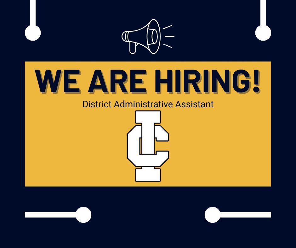We are Hiring - District Administrative Assistant