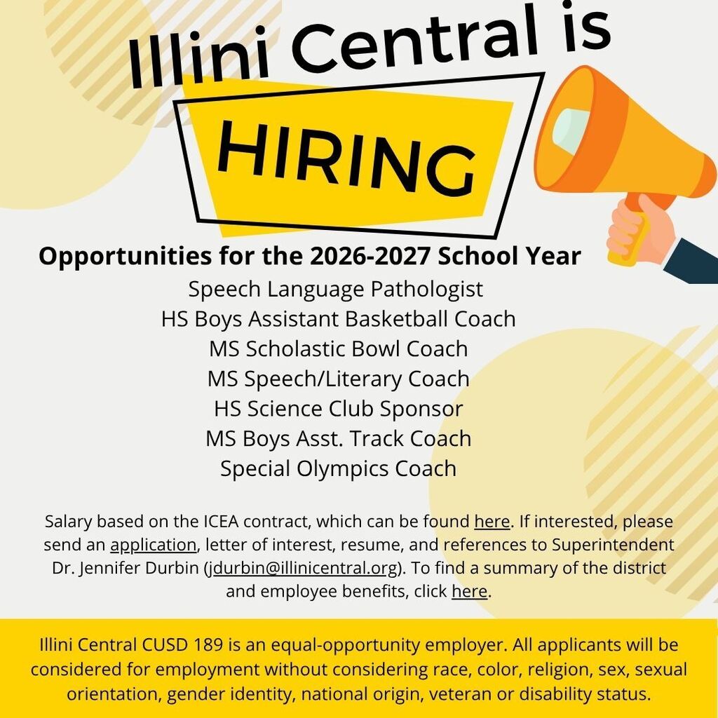 IC is Hiring for the 2026-2027 school year