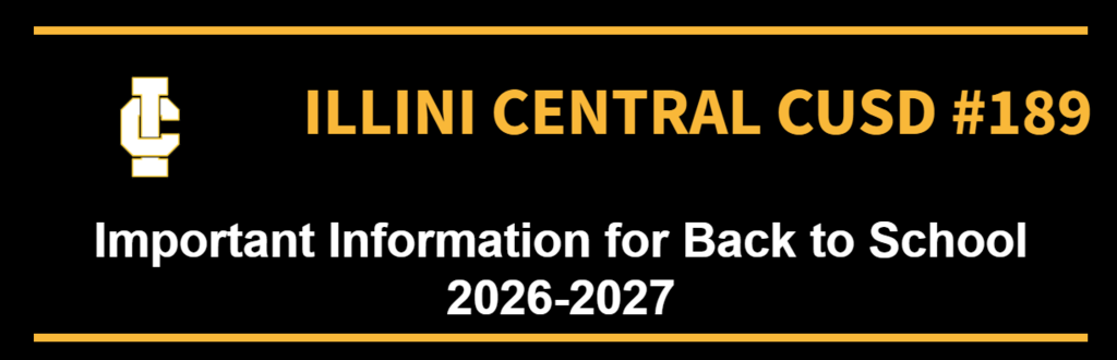 IC189 Important Information for Back to School 2026-2027