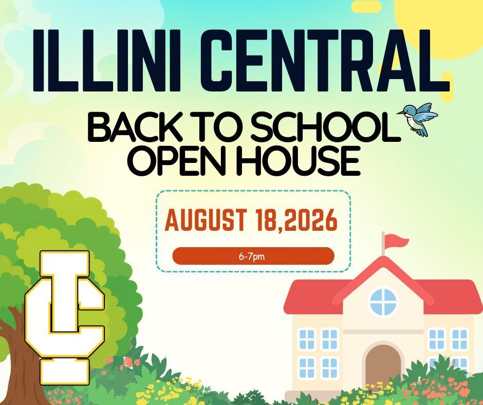 IC back to school open house august 18th 6-7pm