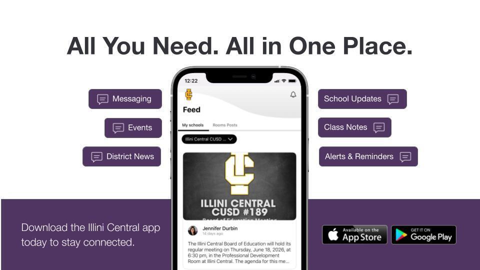Illini Central App. All you need in one place