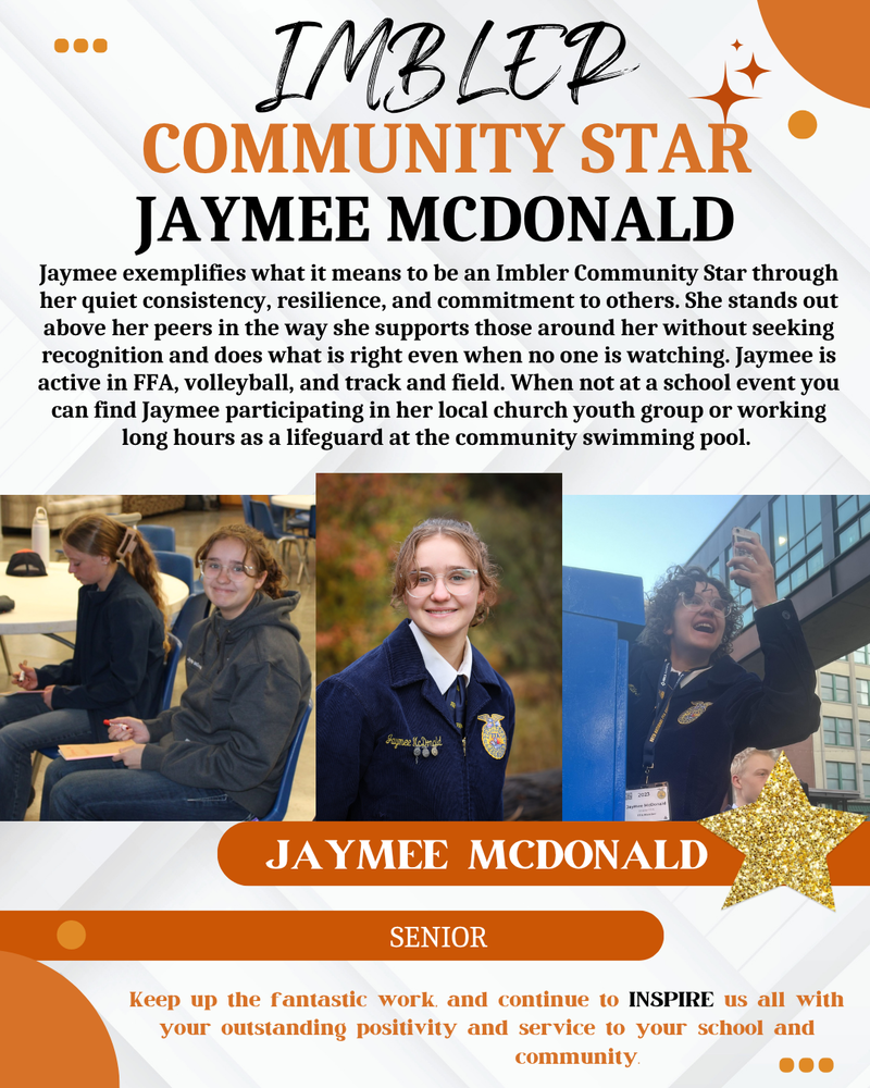 Community Star - Jaymee McDonald