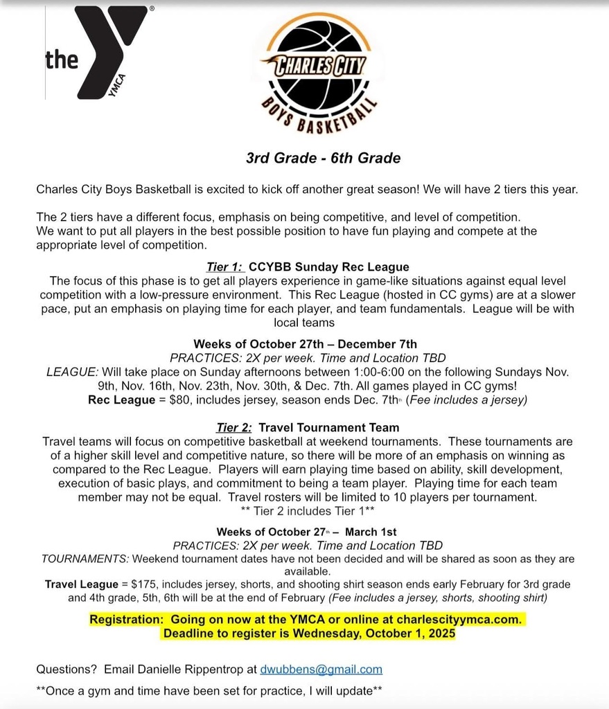 YMCA ball notice