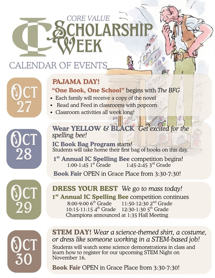 ic scholarship week BFG