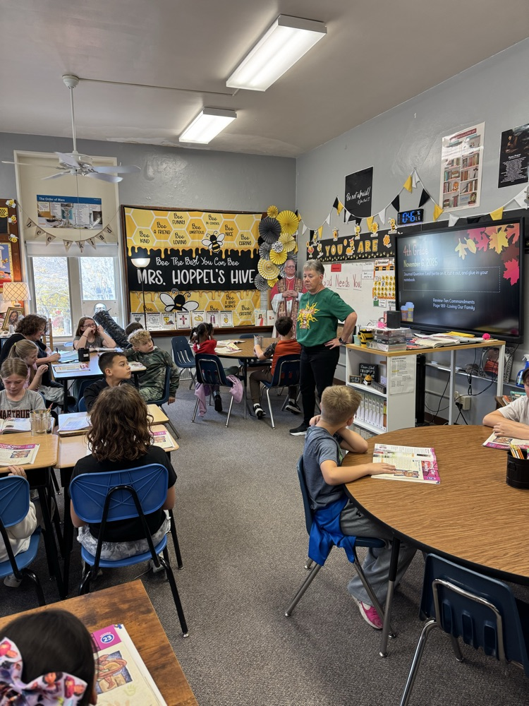 teacher infront of the class