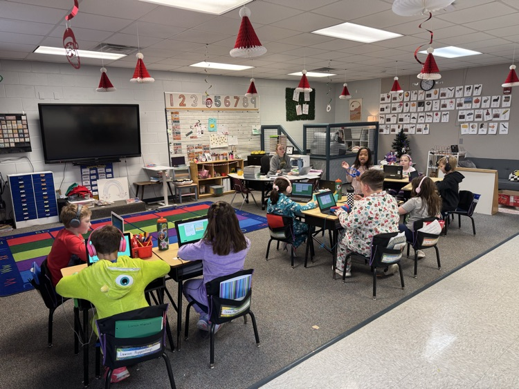 students at desk learning