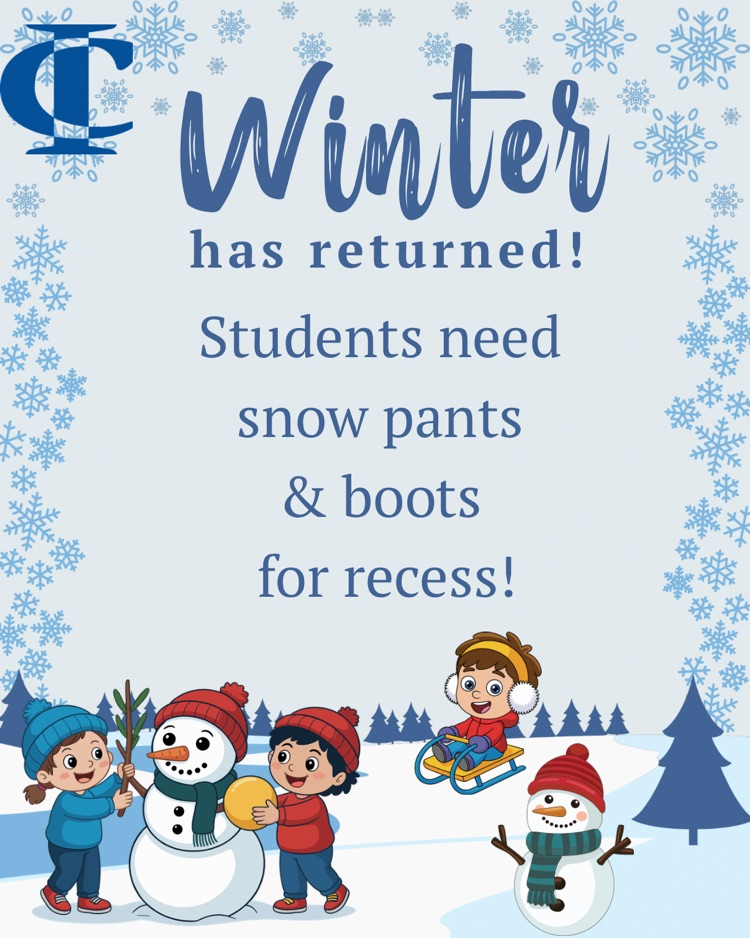 snow attire reminder 