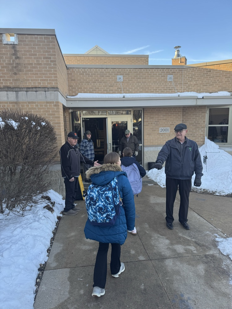 dads out side of school