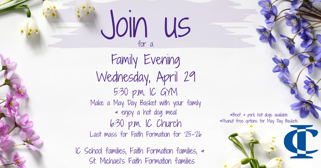 Join us for a family evening invitation to make may day baskets