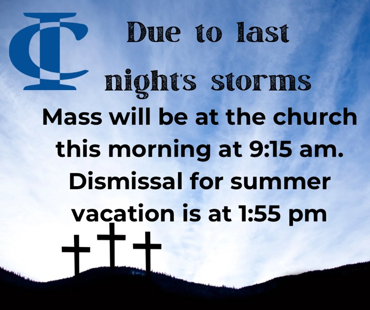 announcements about Mass at church