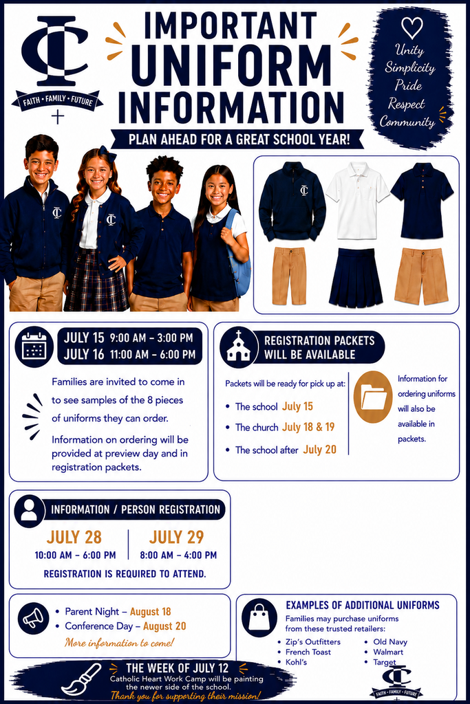 Flyer about uniforms