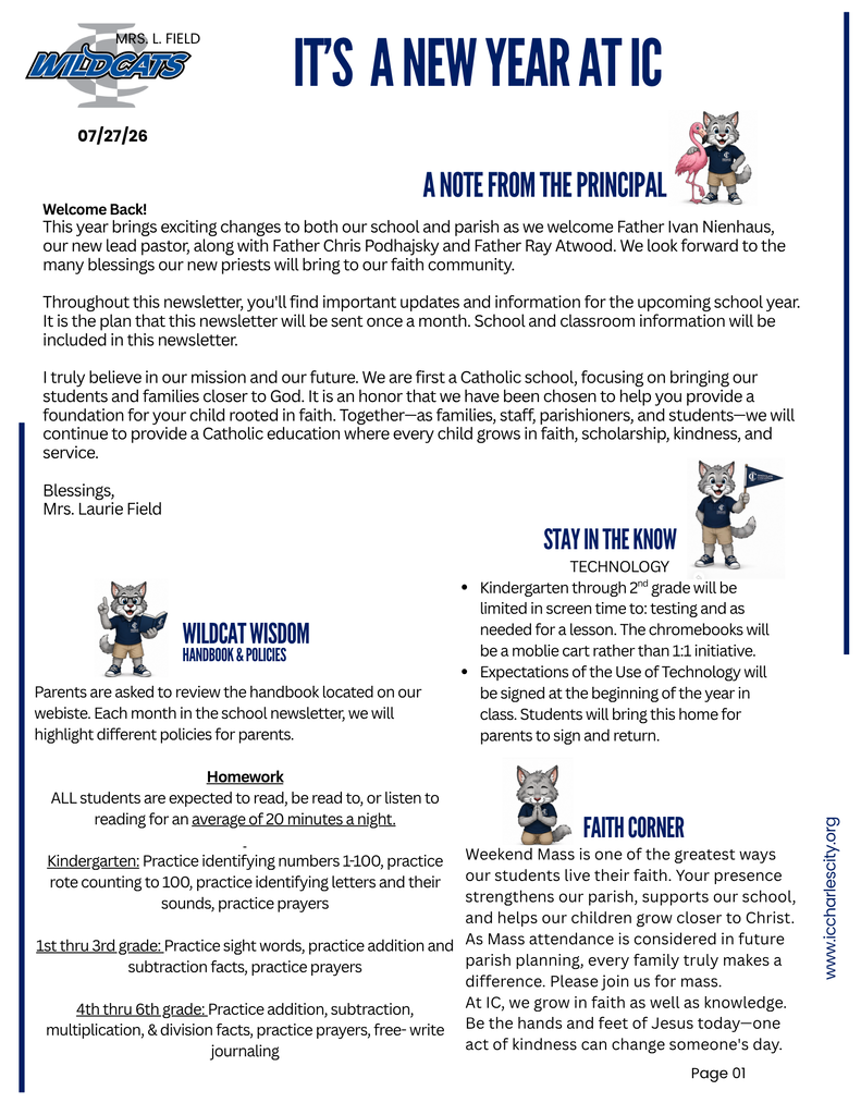 Newsletter for wildcats