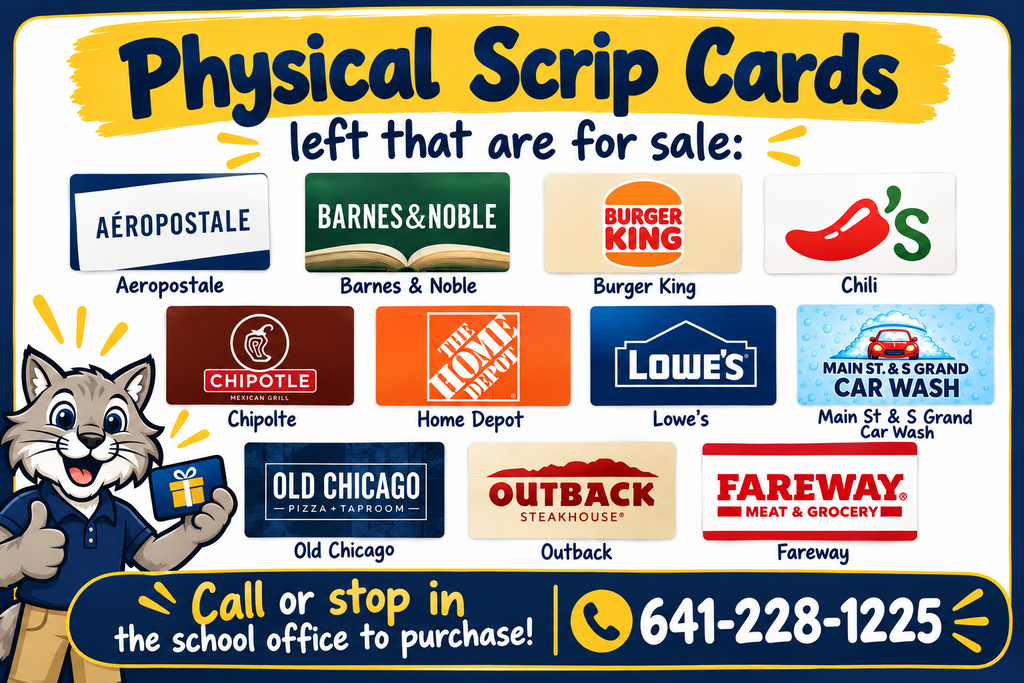 visual of gift cards available