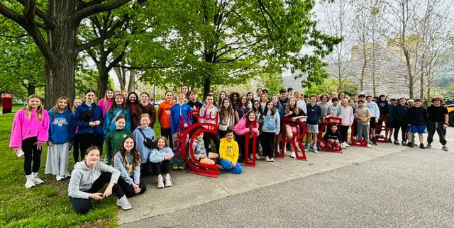 students on field trip