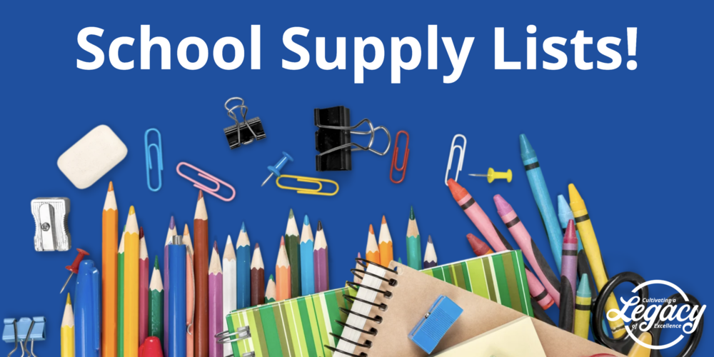School Supply Lists!