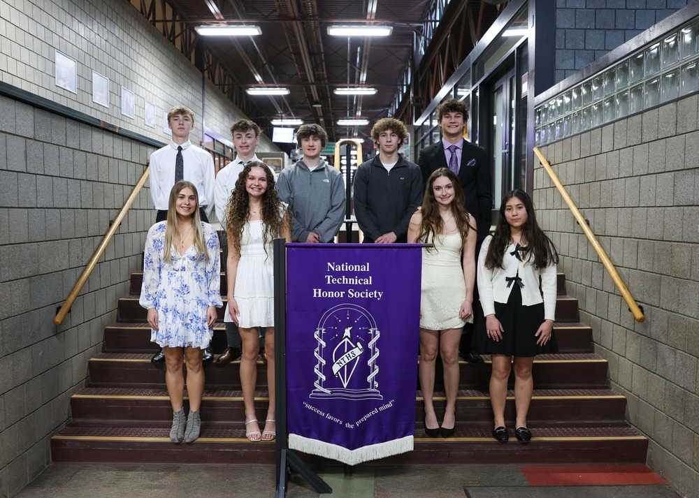   Independence High School Students Inducted into National Technical Honor Society at CVCC  Students from Independence High School were recently recognized for their outstanding achievements in career-technical education during a March 18 ceremony at the Cuyahoga Valley Career Center (CVCC). During the event, several students were inducted into the prestigious National Technical Honor Society (NTHS).  Inducted students included David Crooks, Claire Dailey, Emma Iacianci, Julia Jurkiewicz, John Walsh, Luke Masek, Riley Melbar, Mitchell (Mitch) Meyer, Alexandra (Alex) Polcar, and Carmen Chen.  The National Technical Honor Society recognizes career-technical students who go above and beyond in academics, leadership, service, and character. Students are selected through a thoughtful process that considers their achievements, attendance, involvement, and teacher recommendations. As members, these students will continue to lead by example in their programs and school community.  Induction into the National Technical Honor Society is one of the highest academic honors a student participating in a career-technical education program can receive and marks a significant milestone in their academic and technical education journey.  In addition to scholastic achievement, membership is determined by attendance, conduct, participation in career-technical student organizations, strong teacher recommendations, and the embodiment of key attributes such as skill, honesty, service, responsibility, citizenship, and leadership. These standards ensure that only the most dedicated and accomplished students receive this distinguished honor.  This recognition highlights the continued commitment of Independence High School students to excellence in career-technical education and their readiness to succeed in future careers and post-secondary opportunities.   Photo: Inducted students included David Crooks, Claire Dailey, Emma Iacianci, Julia Jurkiewicz, John Walsh, Luke Masek, Riley Melbar, Mitchell (Mitch) Meyer, and Alexandra (Alex) Polcar. Carmen Chen was also inducted but was not pictured.
