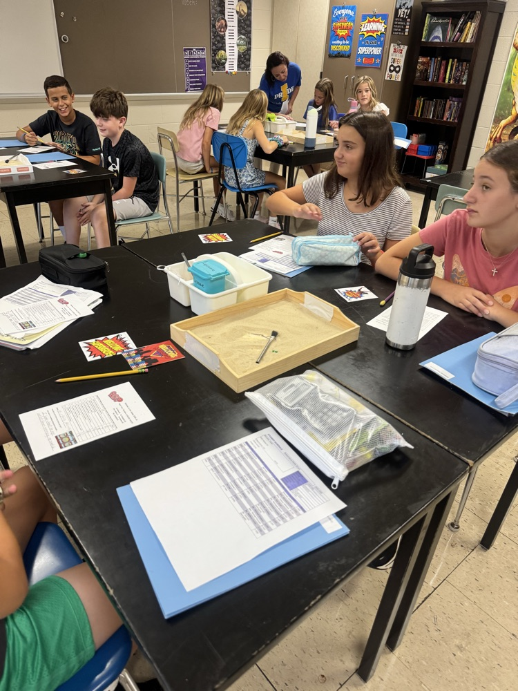 6th graders getting to know one another.