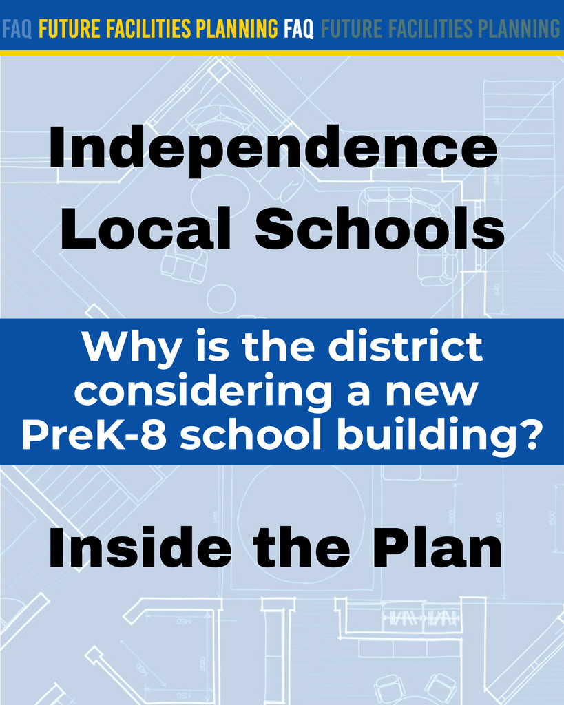 Why is the district considering a new PreK-8 school building