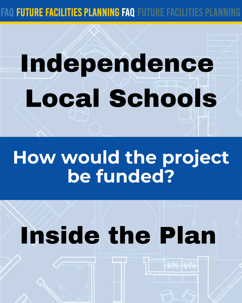 If approved by voters, the project would be funded through a combined bond issue and School District Income Tax (SDIT): » 0.75-mill bond (property tax) » 1.00% SDIT (earned income)