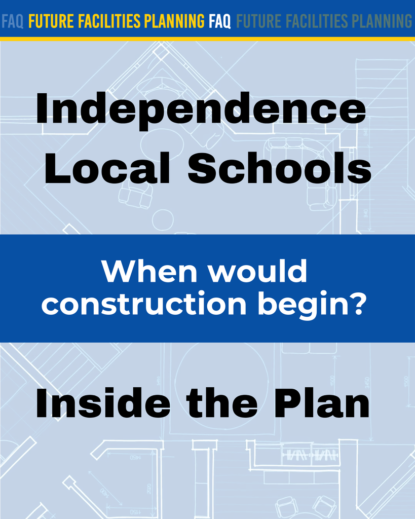 If approved by voters: May 2026 approval » Design: June 2026 – June 2027 » Construction: April 2027 – May 2029