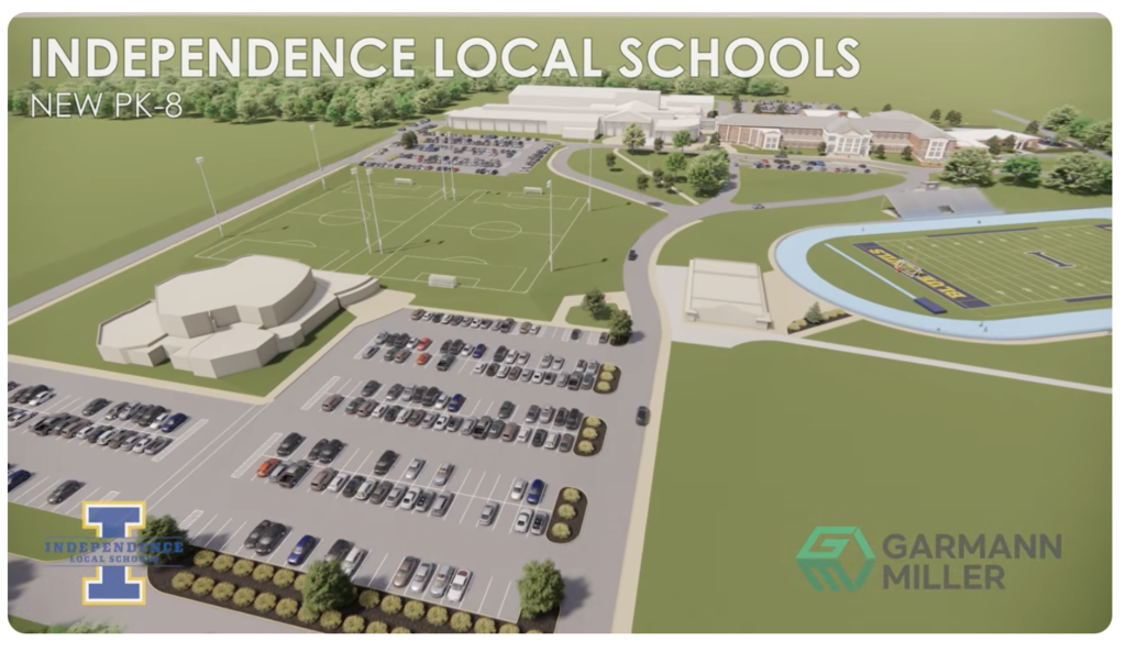    Skip navigation Search   Create   Avatar image Independence Local Schools Proposed PreK-8 School Building Fly Around - March 11, 2026