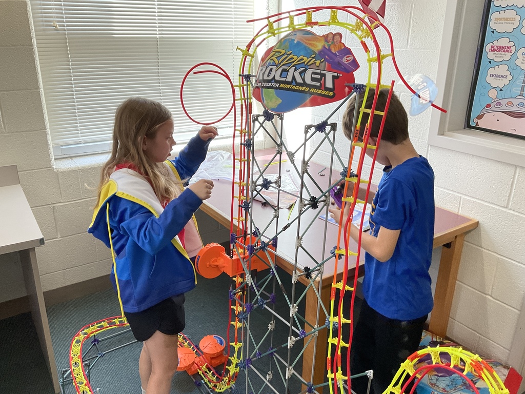 In Design Technology, students in grades 3 and 4 had the opportunity to exercise student voice and choice by participating in a hands-on engineering project that interested them. Many students chose to collaborate on this large K’NEX roller coaster, working together over time to follow the design and bring it to life piece by piece.