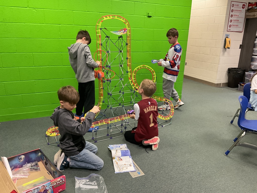 In Design Technology, students in grades 3 and 4 had the opportunity to exercise student voice and choice by participating in a hands-on engineering project that interested them. Many students chose to collaborate on this large K’NEX roller coaster, working together over time to follow the design and bring it to life piece by piece.