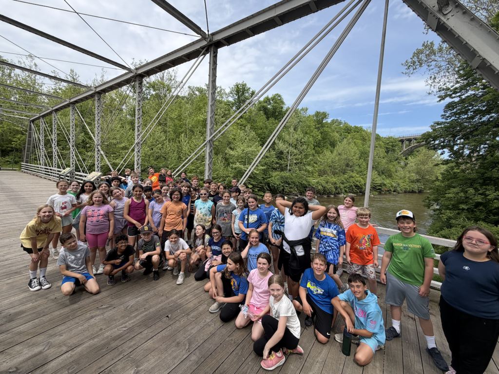 students in the park