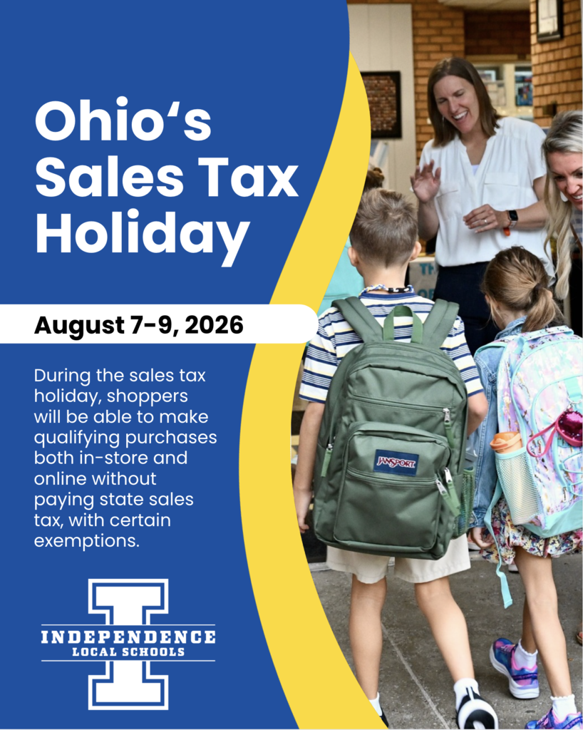 Ohio's Sales Tax Holiday Information