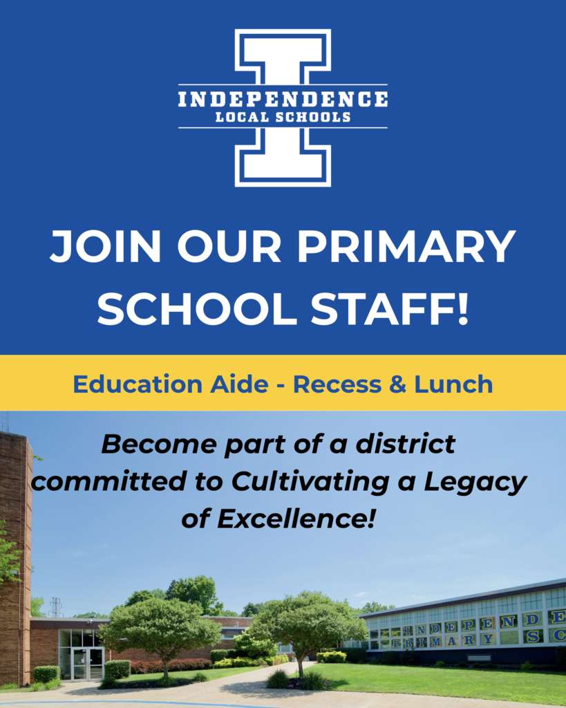 Primary School - Education Aide- Recess & Lunch- 2.5 hours/daily https://www.k12jobspot.com/Job/5609014