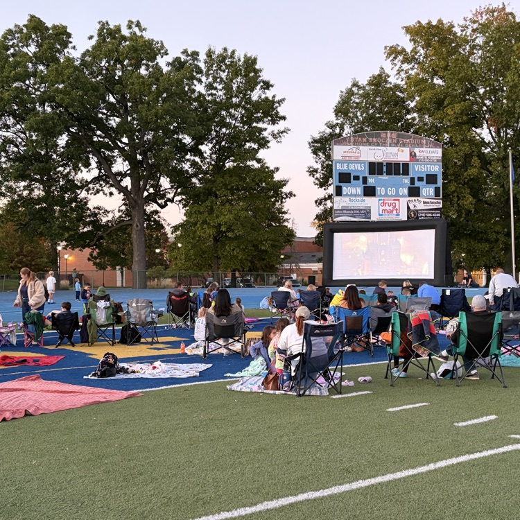 Toy Story movie on the field