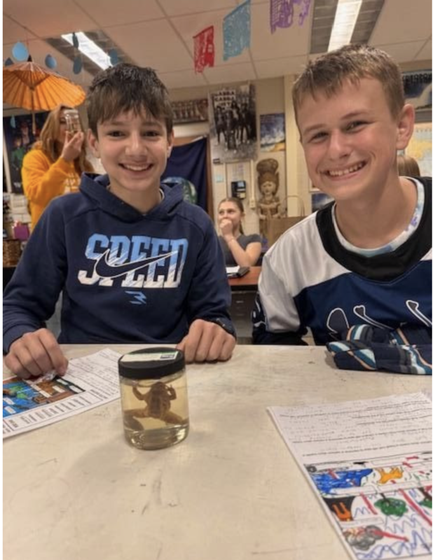 students in science