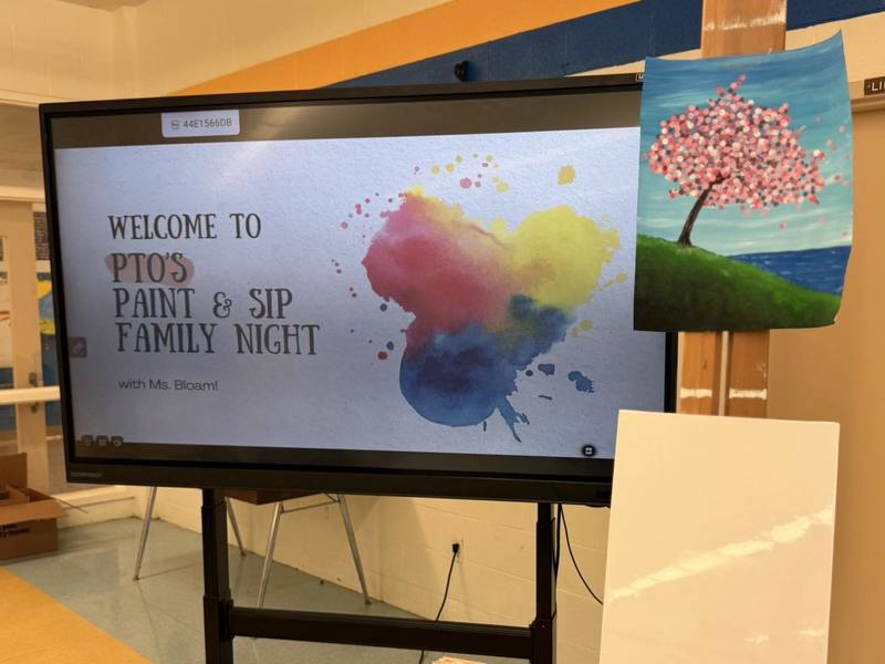Independence Middle School Families Create, Connect at Sip & Paint Night