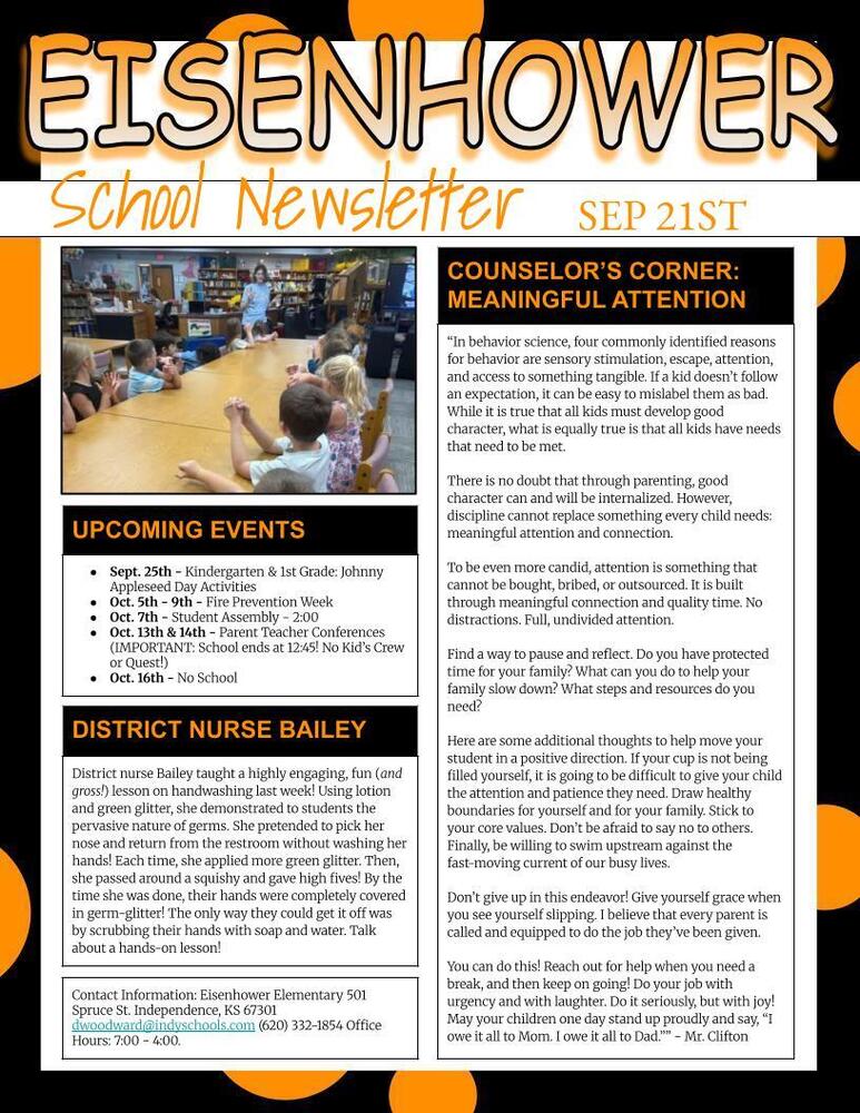 September newsletter