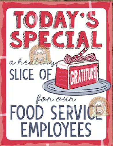 National Food Service Employee Day - September 25