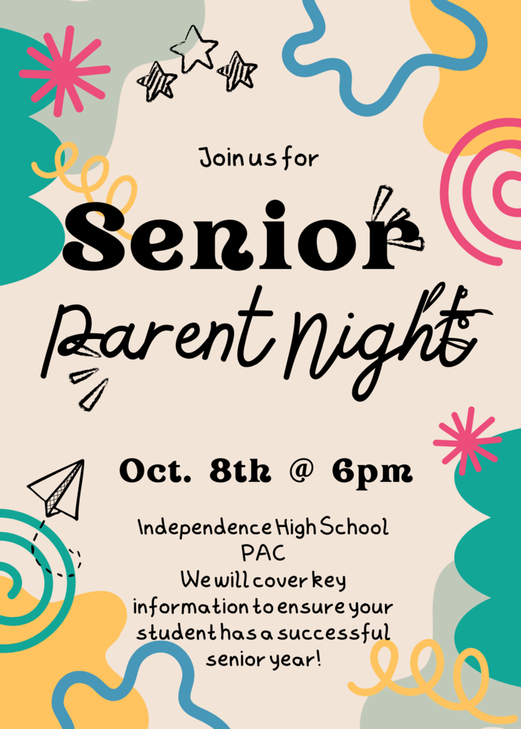 Senior Parent Night Invite