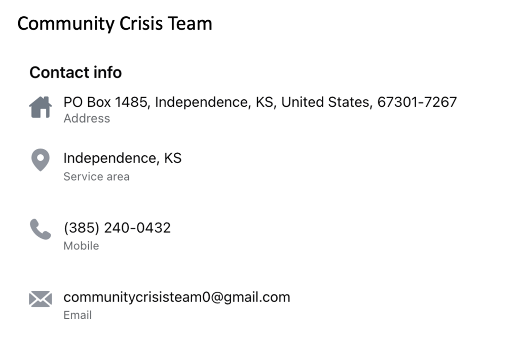 Community Crisis Team