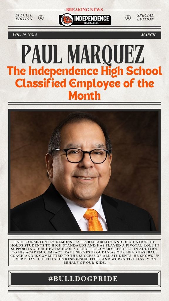 Classified Employee of the month