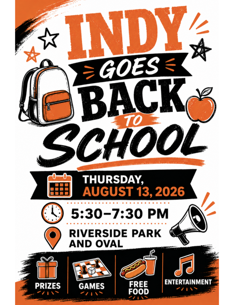 Indy Goes Back to School Party in the Park