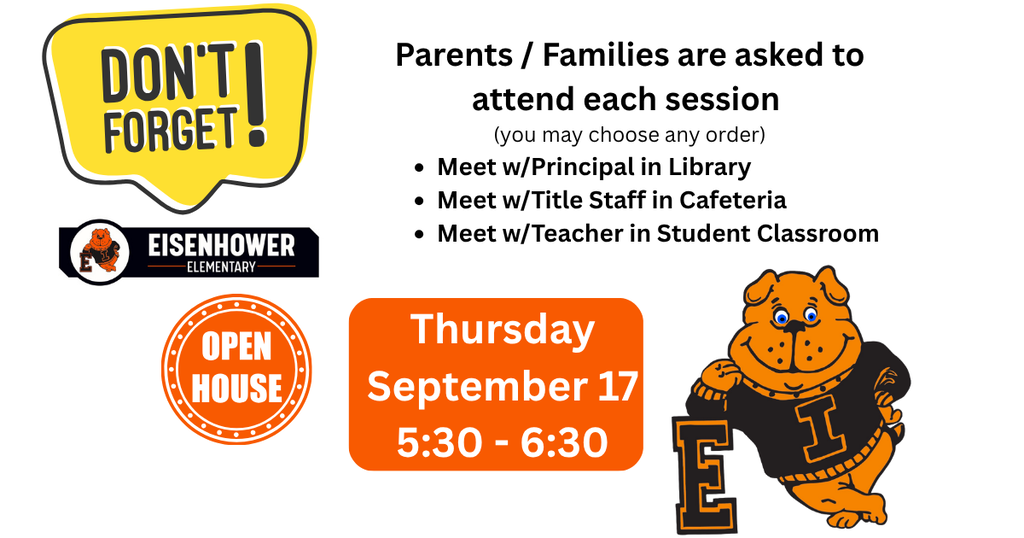 Reminder about Open House