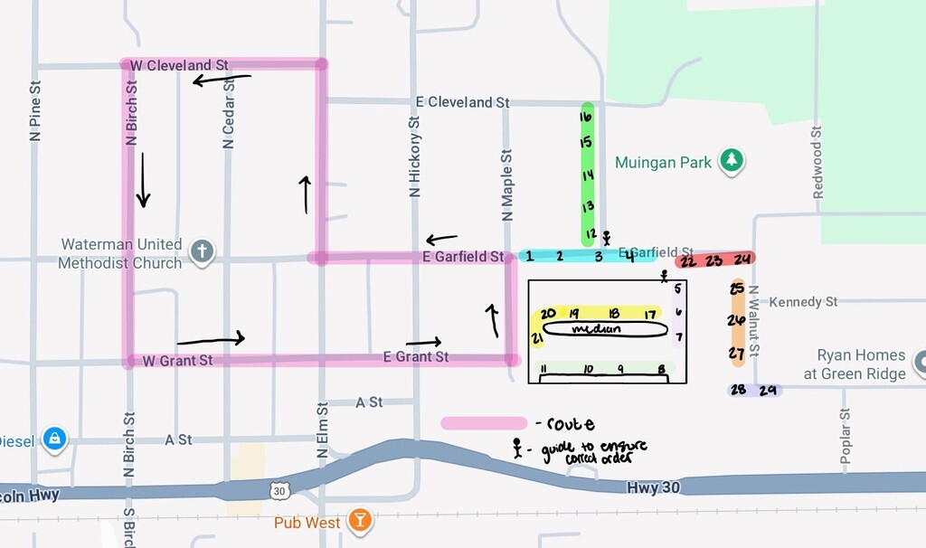 Parade Route Map