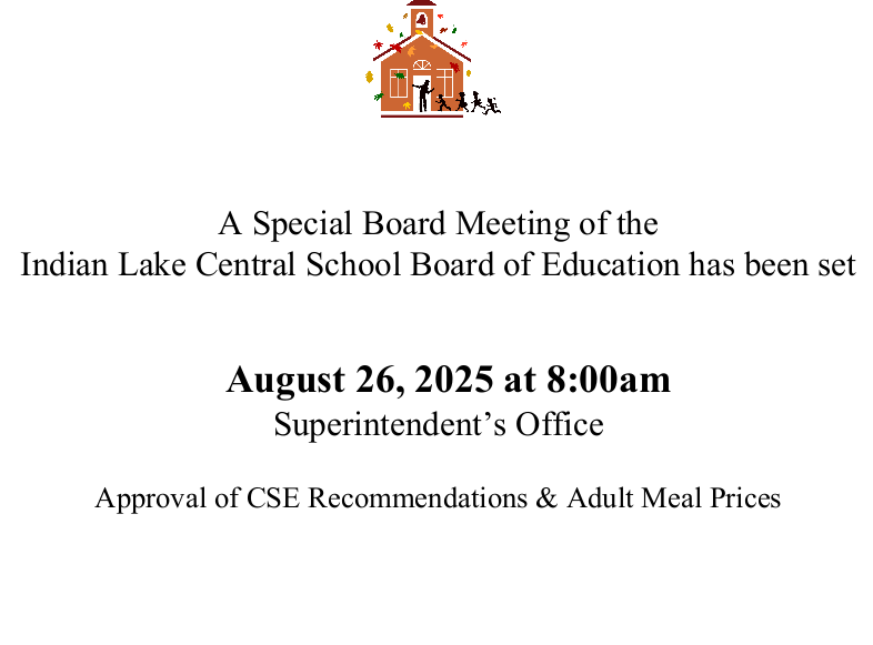 Special BOE Meeting
