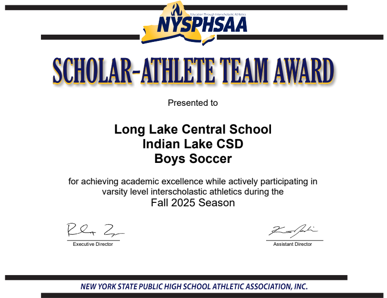 Scholar Athlete Team Award