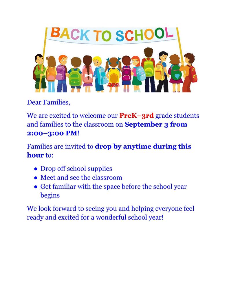 Back to School