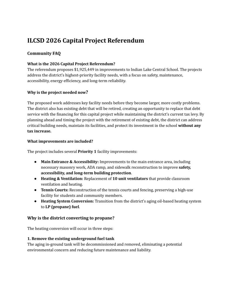 Capital Project